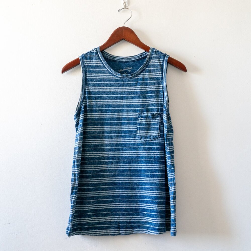 Universal Thread Striped Pocket Tank